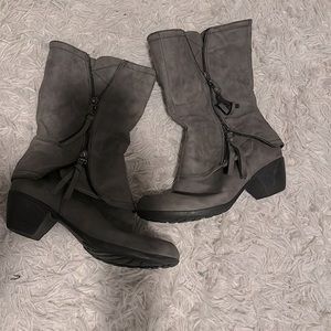 Barely used, grey Flyfor size 38 boots.